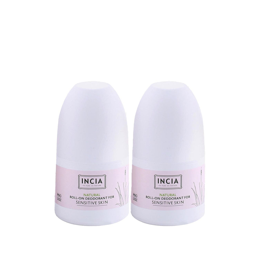 INCIA Natural Roll-On Deodorant for Sensitive Skin - 50ml, 2 Pack - Chemical-Free, Eco-Friendly INCIA Natural Deodorant for Sensitive Skin - 50ml, 2 Pack Natural Deodorant, Sensitive Skin Deodorant, Roll-On Deodorant, Chemical-Free Deodorant, Eco-Friendly Deodorant, Natural Personal Care, Sensitive Skin Care, Eco-Friendly Packaging, Health-Conscious, Personal Hygiene