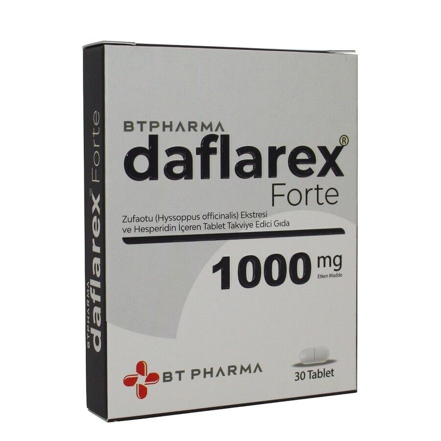 BTPharma Daflarex Forte Dietary Supplement with Hesperidin 30 Tablets