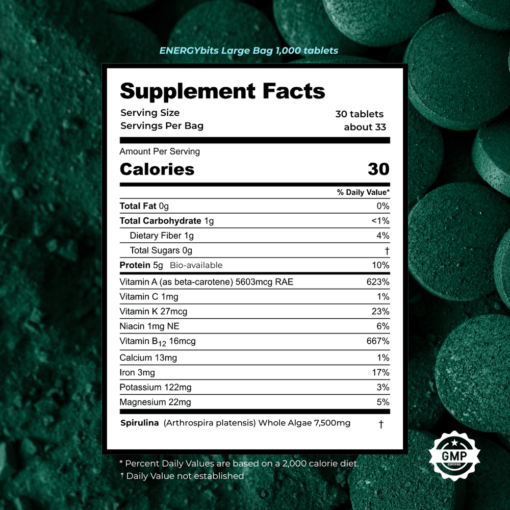 ENERGYbits® Spirulina | Large Bag