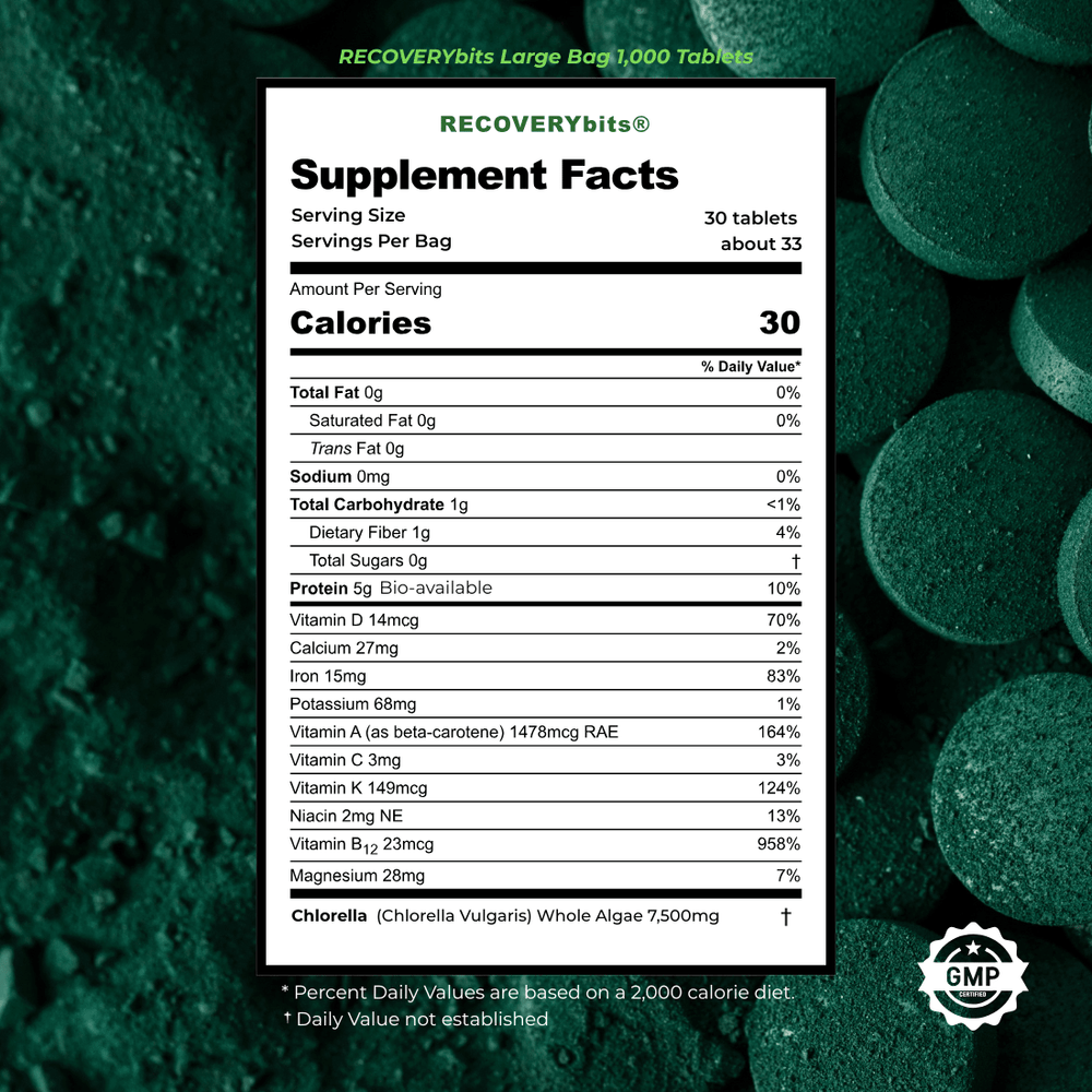 RECOVERYbits® Chlorella | Large Bag