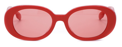 Burberry 4339 3919/84 Red Square Frame Sunglasses 48mm