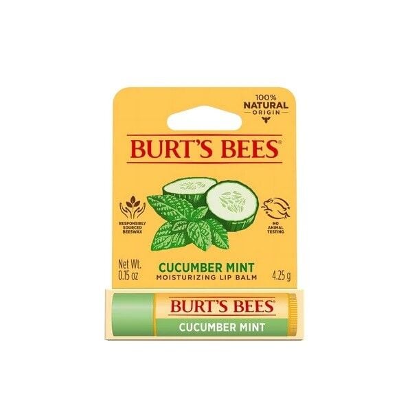 Burt's Bees Cucumber Mint Lip Balm Refreshing Hydration 4.25g