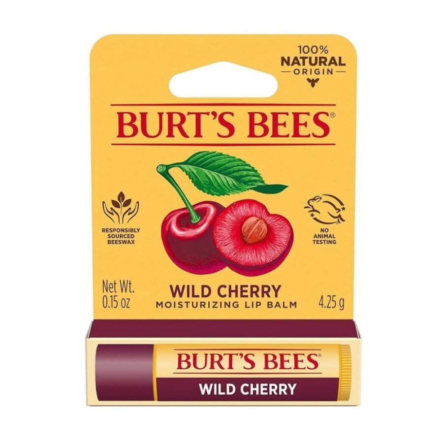 Burt's Bees Wild Cherry Lip Balm Hydrating Care 4.25g
