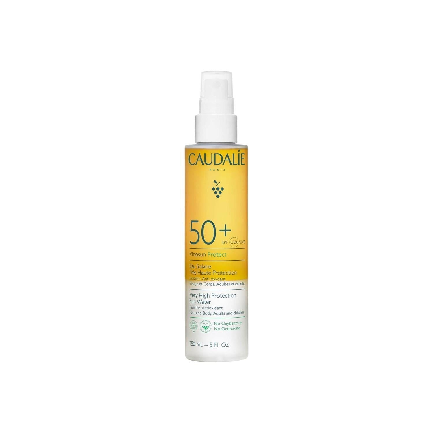 Caudalie Vinosun Protect SPF50 Sunscreen: High UVA/UVB Protection for Face, Body &amp; Hair. Vegan, Antioxidant-Rich Formula - image 2
