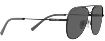 Bvlgari 5047-Q 128/87 Matte Grey Metal Sunglasses 59mm