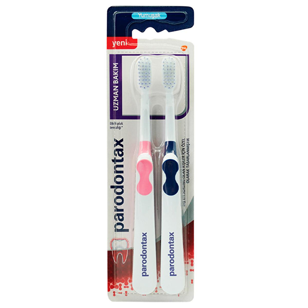 Parodontax Soft Bristle Manual Toothbrush for Gum Care - Twin Pack - Toothpaste