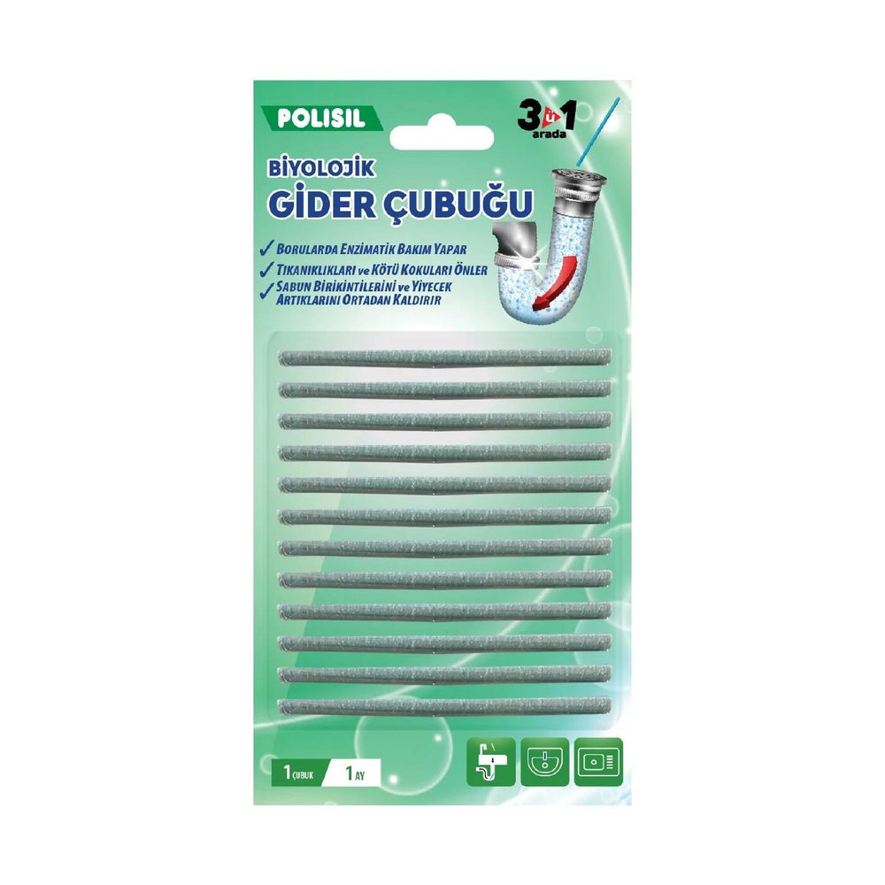 Polisil Biological Drain Cleaning Sticks 12 Count