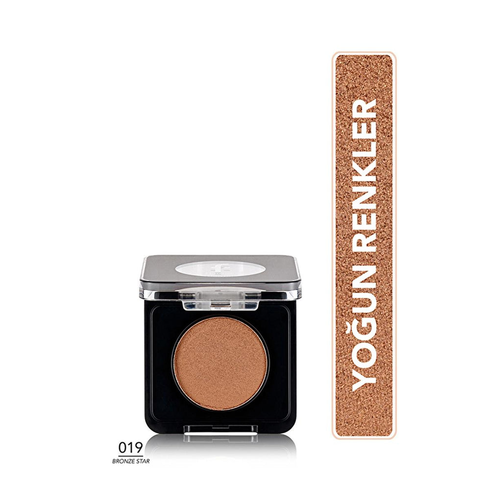 Flormar Compact Eyeshadow - 019 Bronze Star, High Pigment, Long-Lasting, Shimmer Finish - view 3