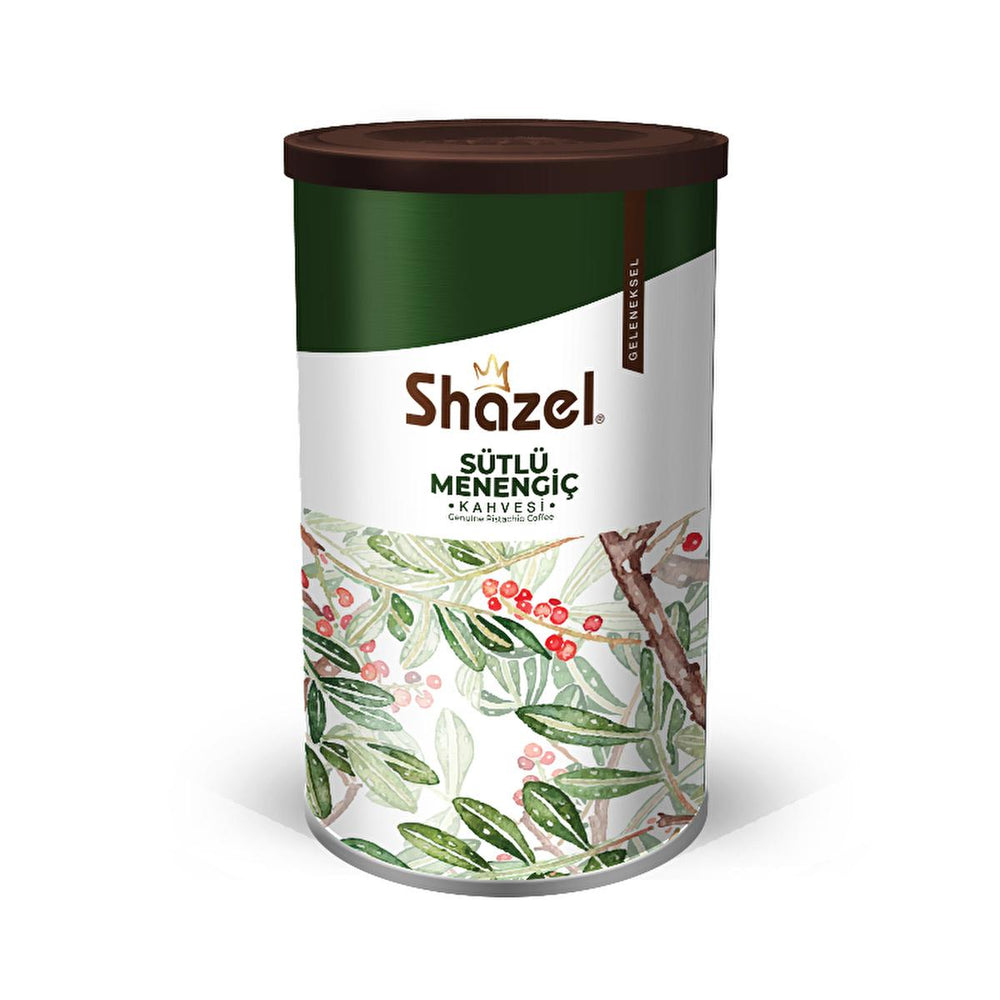 Shazel Sütlü Menengiç Kahvesi: Authentic Turkish Pistachio Coffee with Milk - Instant Creamy Indulgence in a Cylinder Box Shazel Turkish Pistachio Coffee: Creamy Instant Coffee Delight Sütlü Menengiç Kahvesi, Turkish Coffee with Milk, Pistachio Coffee, Instant Turkish Coffee, Menengiç Coffee, Cylinder Box Coffee, Turkish Pistachio Coffee Drink, Turkish Coffee, Instant Coffee, Pistachio Drink, Milky Coffee, Creamy Coffee, Sweet Coffee, Turkish Beverage, Coffee Gift, Unique Coffee, Authentic Coffee, Easy Coff