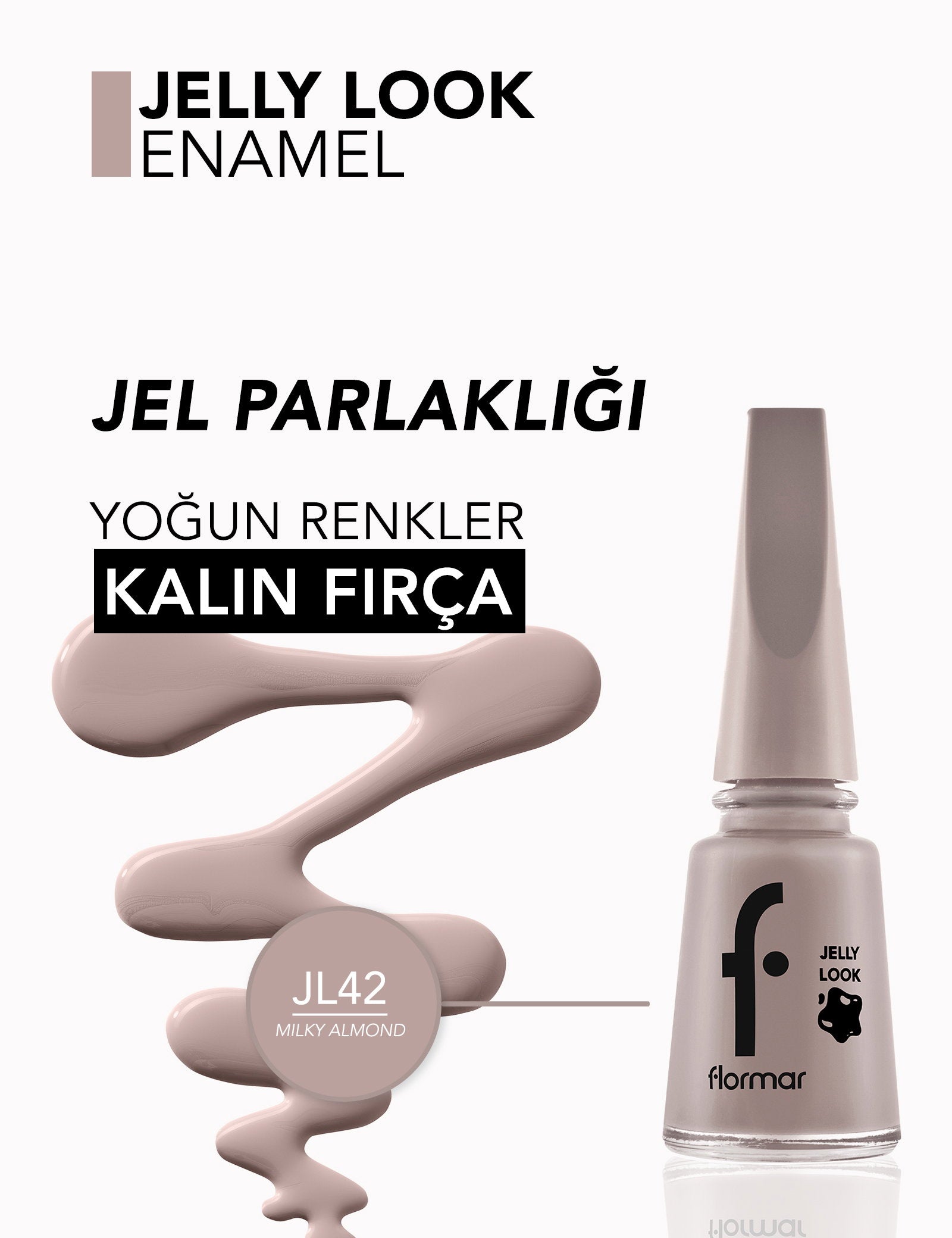 Flormar Jelly Look Nail Enamel High-Shine Gel Polish 11ml