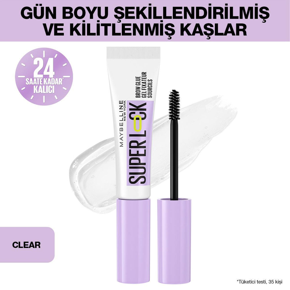 Maybelline Super Lock Brow Glue: 24H Laminated Eyebrow Mascara for Defined, Sweat & Smudge Proof, All Day Eyebrow Styling & Shaping Maybelline Brow Glue: 24H Hold, Laminated Eyebrow Look eyebrow mascara, brow glue, eyebrow gel, long lasting eyebrow gel, sweatproof brow gel, smudge proof eyebrow mascara, Maybelline brow glue, laminated brow look, eyebrow styling, clear brow gel, brow shaping, eyebrow definition, makeup, cosmetics, beauty, non-sticky brow gel, non-clumping brow gel, 24 hour hold brow gel, swe