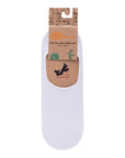 Eklips Single Bamboo No-Show Socks in White