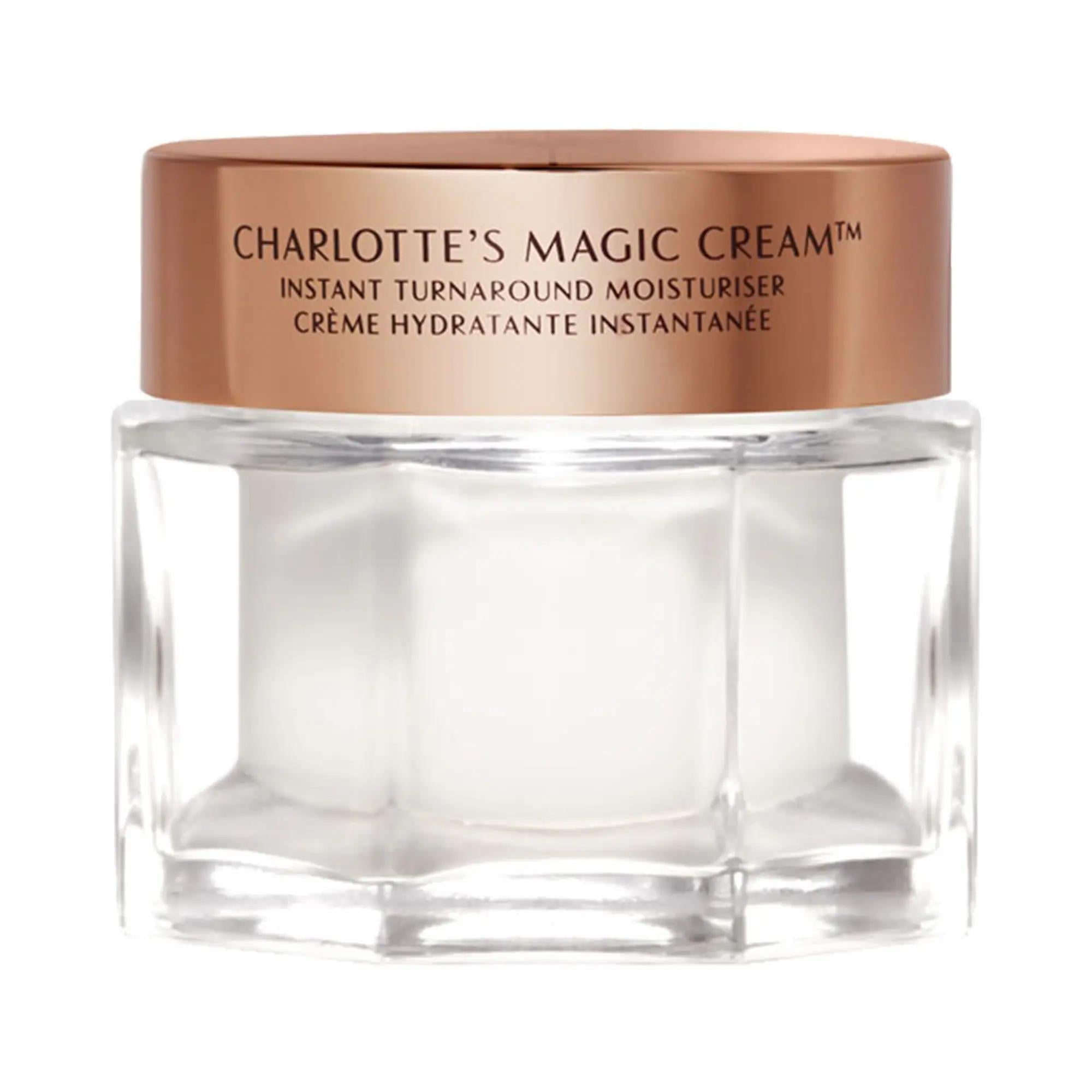 Charlotte Tilbury Magic Cream Anti-Aging Moisturizer with Hyaluronic Acid & Peptides Magic Cream Anti-Aging Moisturizer - Hydrate & Firm anti-aging moisturizer, hyaluronic acid skincare, peptide cream, cruelty-free skincare, gluten-free moisturizer, charlotte tilbury magic cream, skincare, moisturizer, face cream, anti-aging, hydration, brightening, firming, sensitive skin, natural ingredients, luxury skincare, beauty