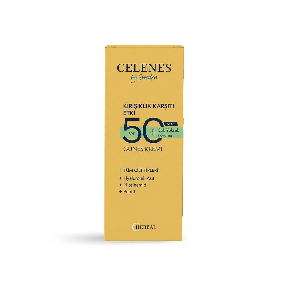 Celenes SPF 50+ Anti-Aging Sunscreen for Youthful Glow 50 ml