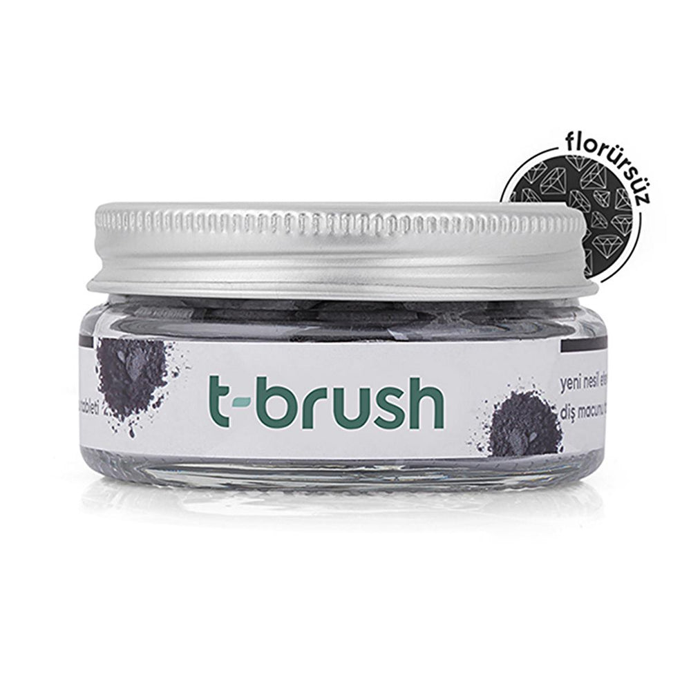 T-Brush Natural Activated Charcoal Toothpaste Tablets - Vegan, Chemical-Free Oral Care - view 5