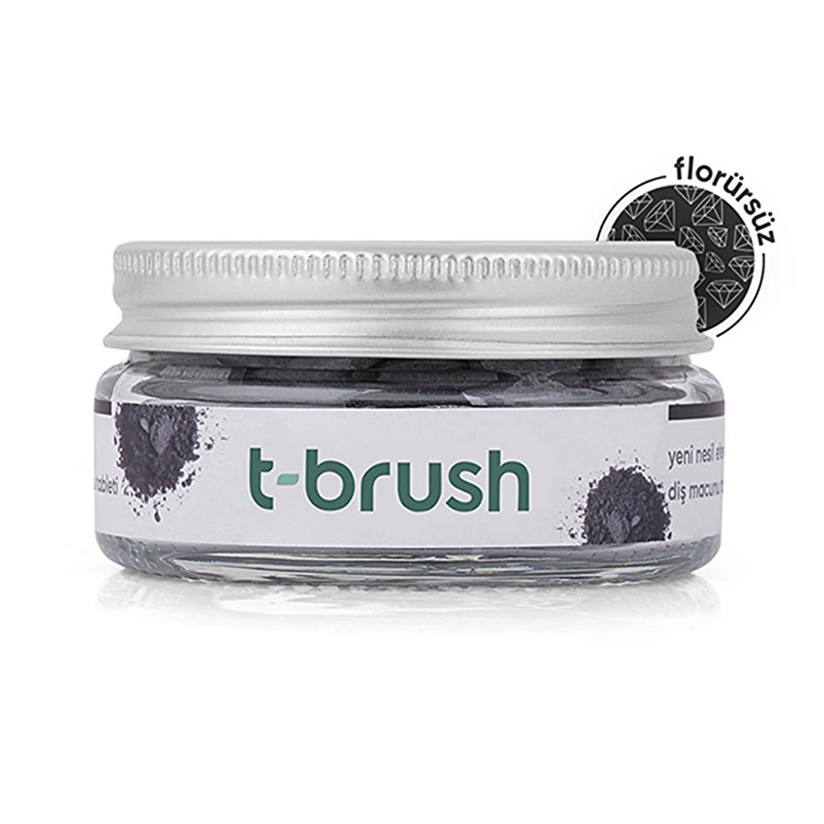 T-Brush Natural Activated Charcoal Toothpaste Tablets - Vegan, Chemical-Free Oral Care T-Brush Activated Charcoal Toothpaste Tablets - Natural & Vegan natural toothpaste tablets, activated charcoal toothpaste, vegan oral care, chemical-free toothpaste, sustainable oral hygiene products, eco-friendly oral care, cruelty-free toothpaste, sensitive teeth and gums, orthodontic oral care, pregnancy oral care, breastfeeding oral care, natural oral care, sustainable packaging, oral hygiene, dental care, health and 