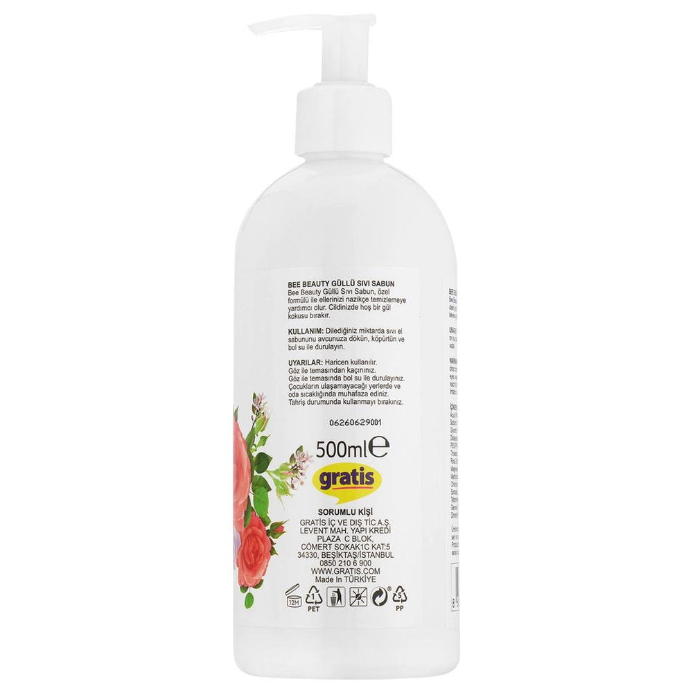 Bee Beauty Rose Liquid Hand Soap for Hydrated Hands 500 ml