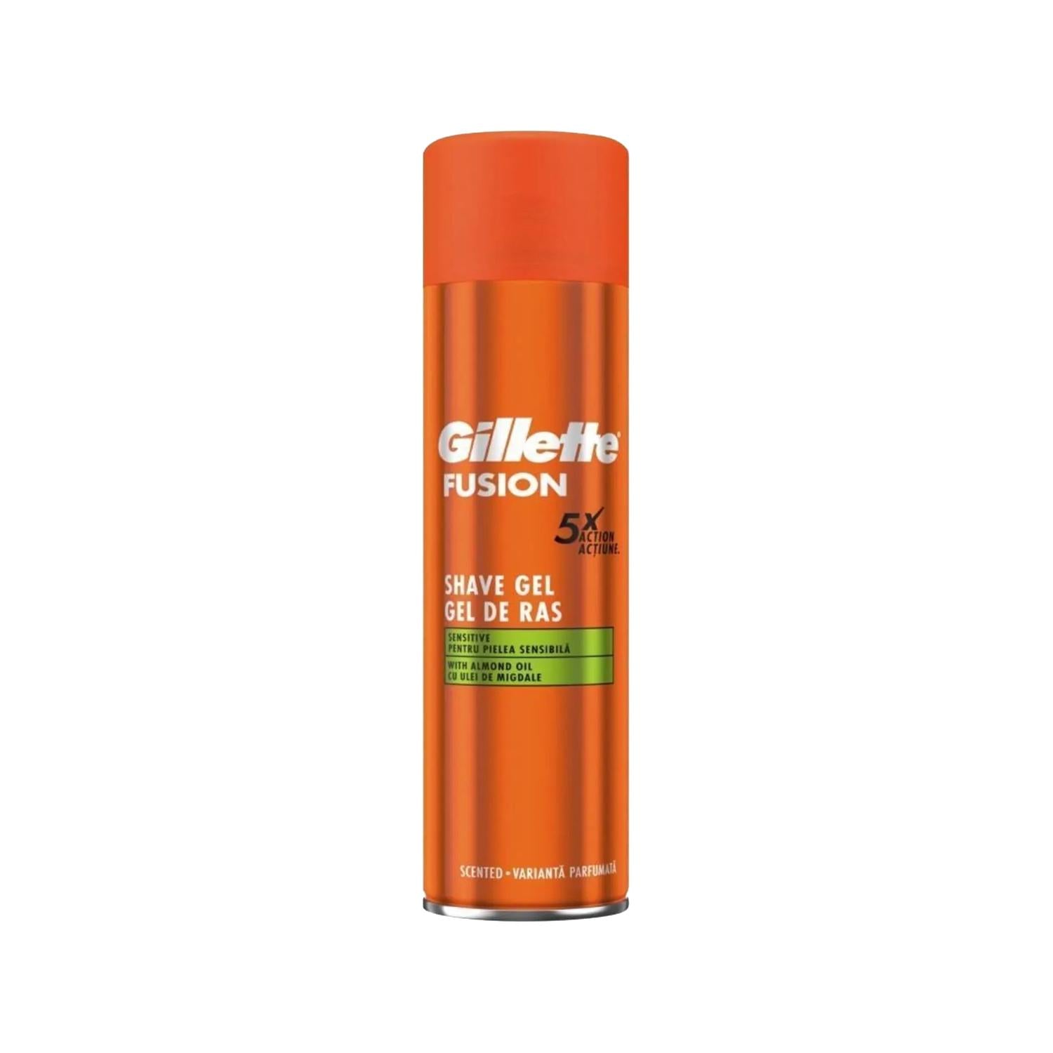 Gillette Fusion 5X Sensitive Shaving Gel with Almond Oil - 6.76 fl oz, Moisturizing & Gentle on Sensitive Skin Gillette Fusion 5X Sensitive Shaving Gel - Moisturizing & Gentle Shaving Gel, Sensitive Skin, Gillette Fusion 5X, Almond Oil, Moisturizing Shave, Men's Grooming, Shaving Essentials, Sensitive Skin Care, Moisturizing Shaving Gel, Gillette, Shaving Products