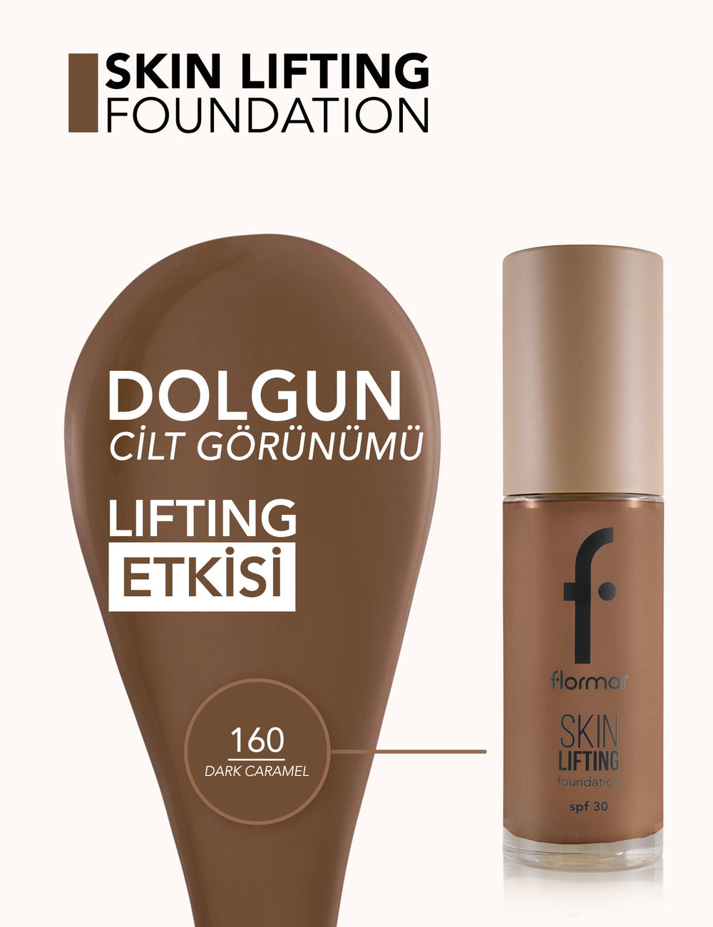 Flormar Skin Lifting SPF 30 Foundation Firming Effect 30ml
