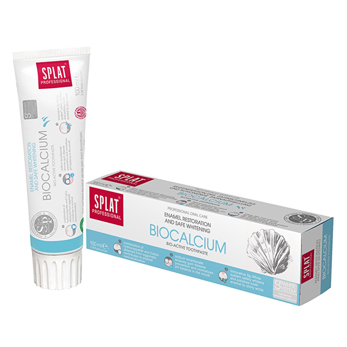 Splat Professional Biocalcium Toothpaste 100ml - Natural Oral Care with Hydroxyapatite, Strengthens Enamel & Whitens Teeth Splat Biocalcium Toothpaste - Natural & Effective Oral Care Splat Professional Biocalcium Toothpaste, Natural toothpaste, Hydroxyapatite toothpaste, Oral care products for sensitive teeth, Toothpaste without harsh chemicals, Chemical-free toothpaste, Natural oral care, Strengthens tooth enamel, Whitens teeth, Daily oral care, Sensitive teeth care