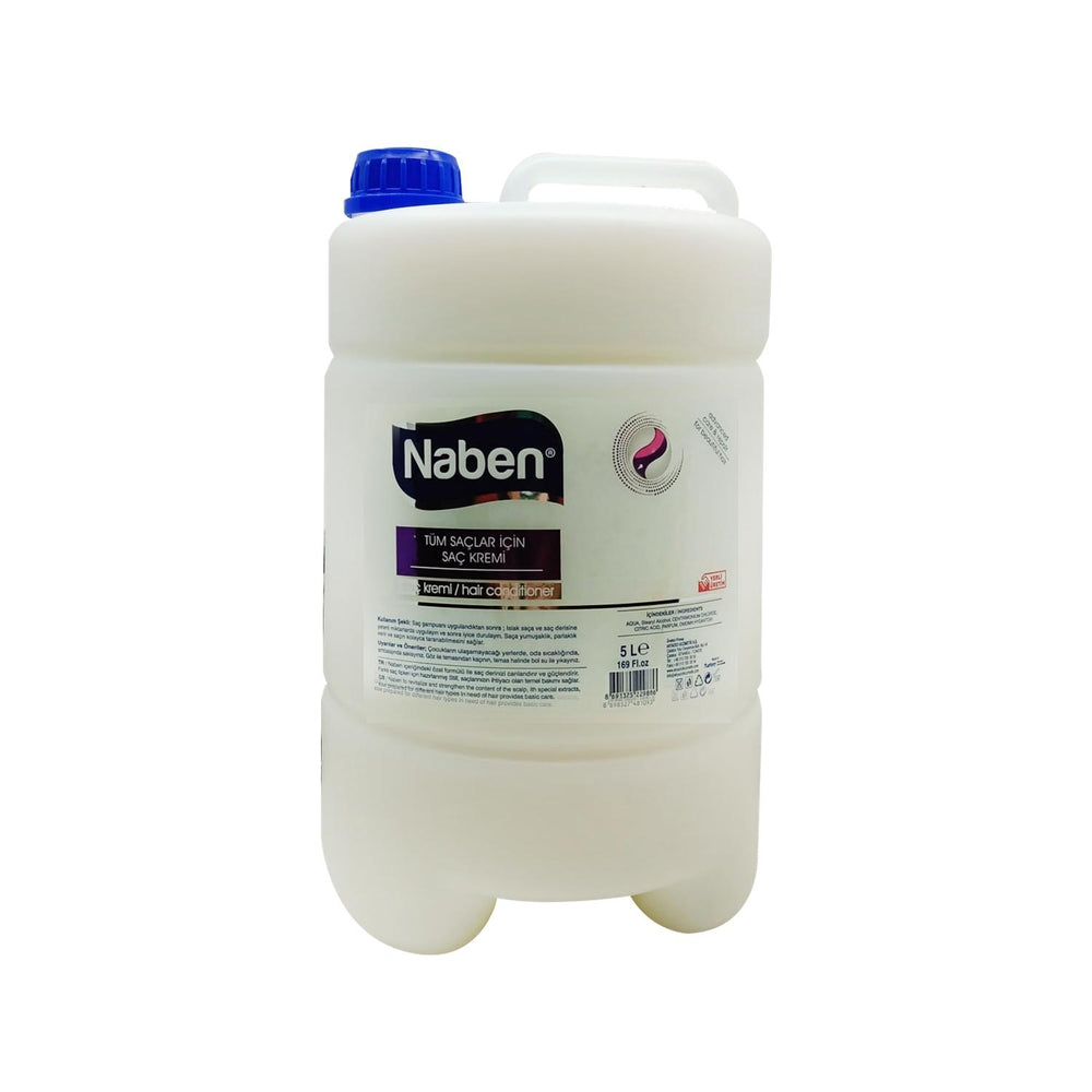 Naben 5-Liter Hair Cream for Intensive Hair Care - Bulk Hair Treatment for Salon or Home Use - Hair Mask