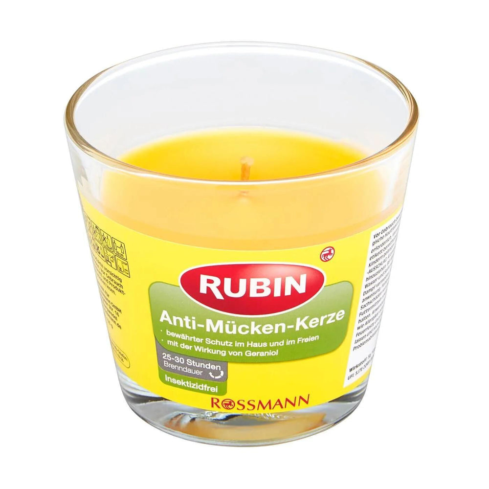 Rubin Citronella Scented Outdoor Candle 125g