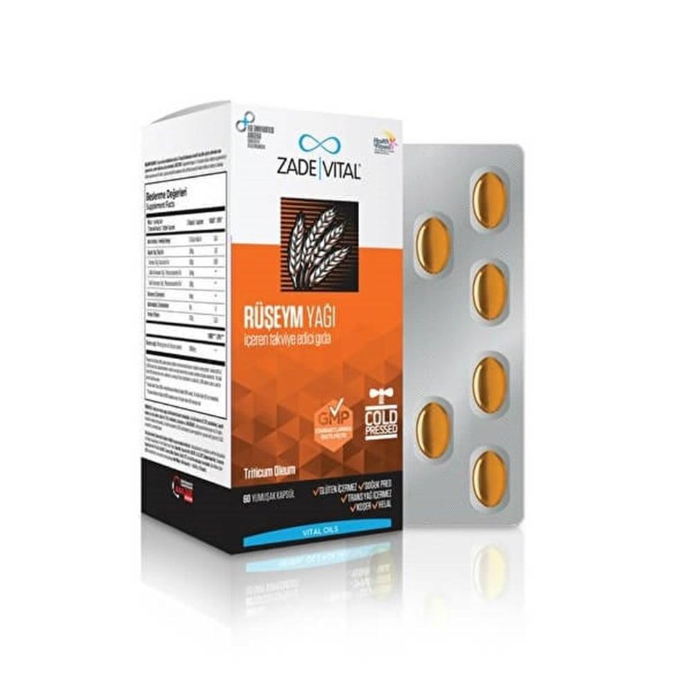 Zade Vital Wheat Germ Oil Supplement 500mg - 60 Capsules - Natural Energy Source for Athletes & Health-Conscious Individuals Zade Vital Wheat Germ Oil 500mg - Natural Energy & Heart Health wheat germ oil supplement, Omega fatty acids supplement, natural energy source, dietary supplement for athletes, vitamin A, D, E supplement, health and wellness, nutritional support, cold-pressed wheat germ oil, heart health support, antioxidant properties