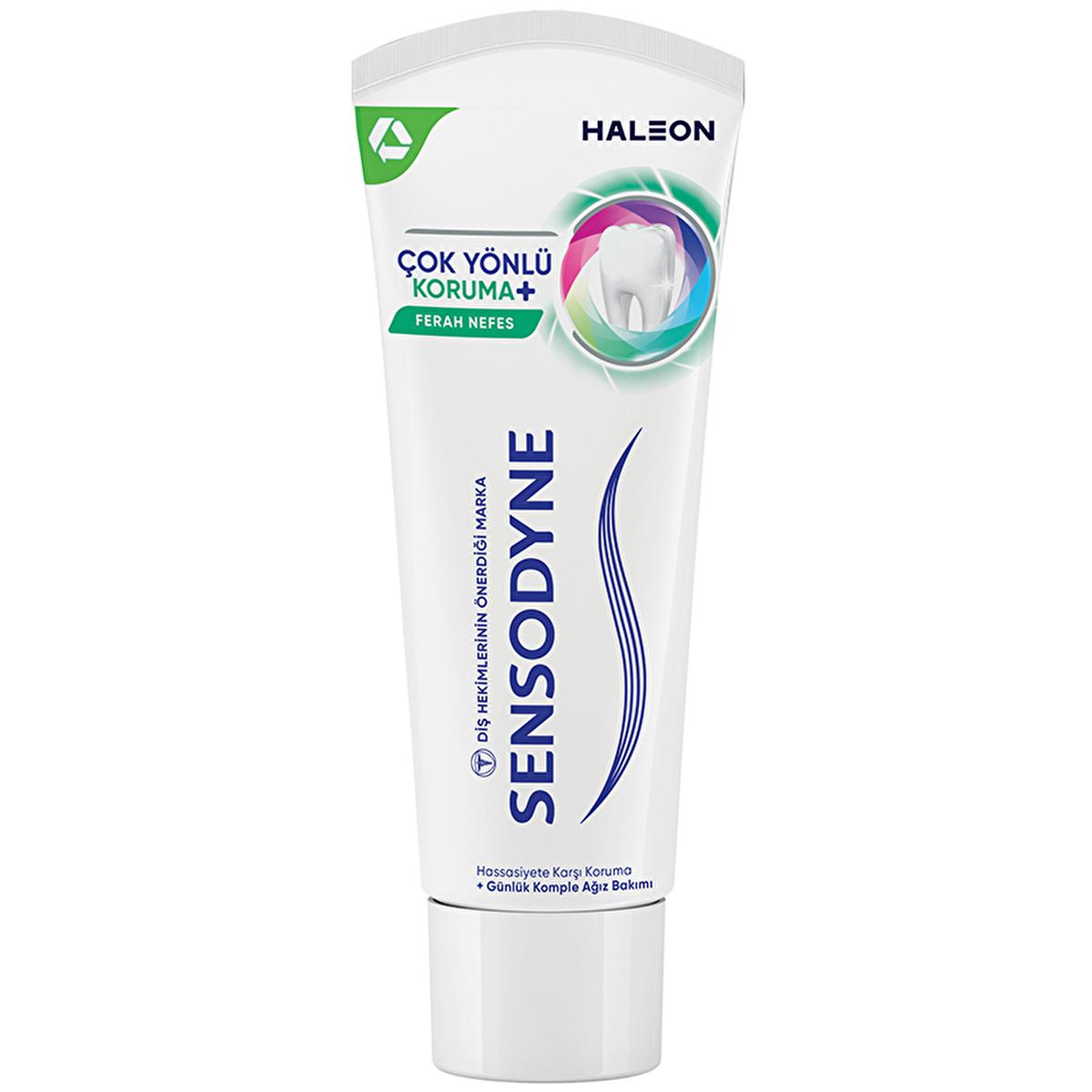 sensodyne multifaceted protection fresh breath toothpaste, 8 benefits for sensitive teeth, oral care toothpaste tube, refreshing mint citrus flavor Sensodyne Multifaceted Protection Fresh Breath Toothpaste - 8 Benefits for Sensitive Teeth | 75 ml Sensodyne Multifaceted Protection Fresh Breath Toothpaste 75 ml sensodyne, toothpaste, oral-care, sensitivity-relief, fresh-breath, teeth-whitening, plaque-removal, enamel-strengthening, recyclable-packaging, ai-generated