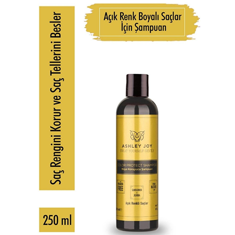 Ashley Joy Color Protecting Shampoo for Blonde, Highlighted Hair | Sunflower & Jojoba | Repair & Shine | Extend Color Vibrancy Ashley Joy Color Protect Shampoo | Blonde & Highlighted Hair shampoo for dyed light hair, color protecting shampoo, sunflower jojoba shampoo, argan oil hair treatment, hair repair shampoo, Ashley Joy Shampoo, shampoo for damaged colored hair, kinoa chia hair shampoo, blonde hair shampoo, shampoo, hair care, color treated hair, light hair, blonde hair, highlighted hair, dyed hair, su