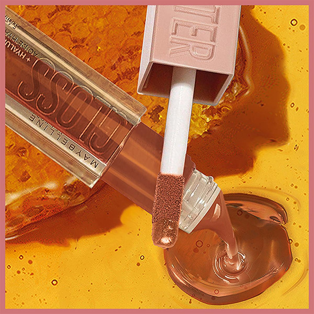 Maybelline Lifter Gloss: Honey'd Nude Lip Gloss with Hyaluronic Acid for Hydrated, Fuller-Looking Lips - High Shine, Moisturizing Formula Maybelline Lifter Gloss: Hydrating Lip Plumper - Honey'd Nude lip gloss, moisturizing lip gloss, hyaluronic acid lip gloss, nude lip gloss, glossy lip plumper, lifter gloss, Maybelline lip gloss, honey lip gloss, shiny lip gloss, fuller looking lips, lip care, lip hydration, lip plumper, nude lips, honey lips, lip shine, high shine, XL applicator, hydrating lip gloss, lip