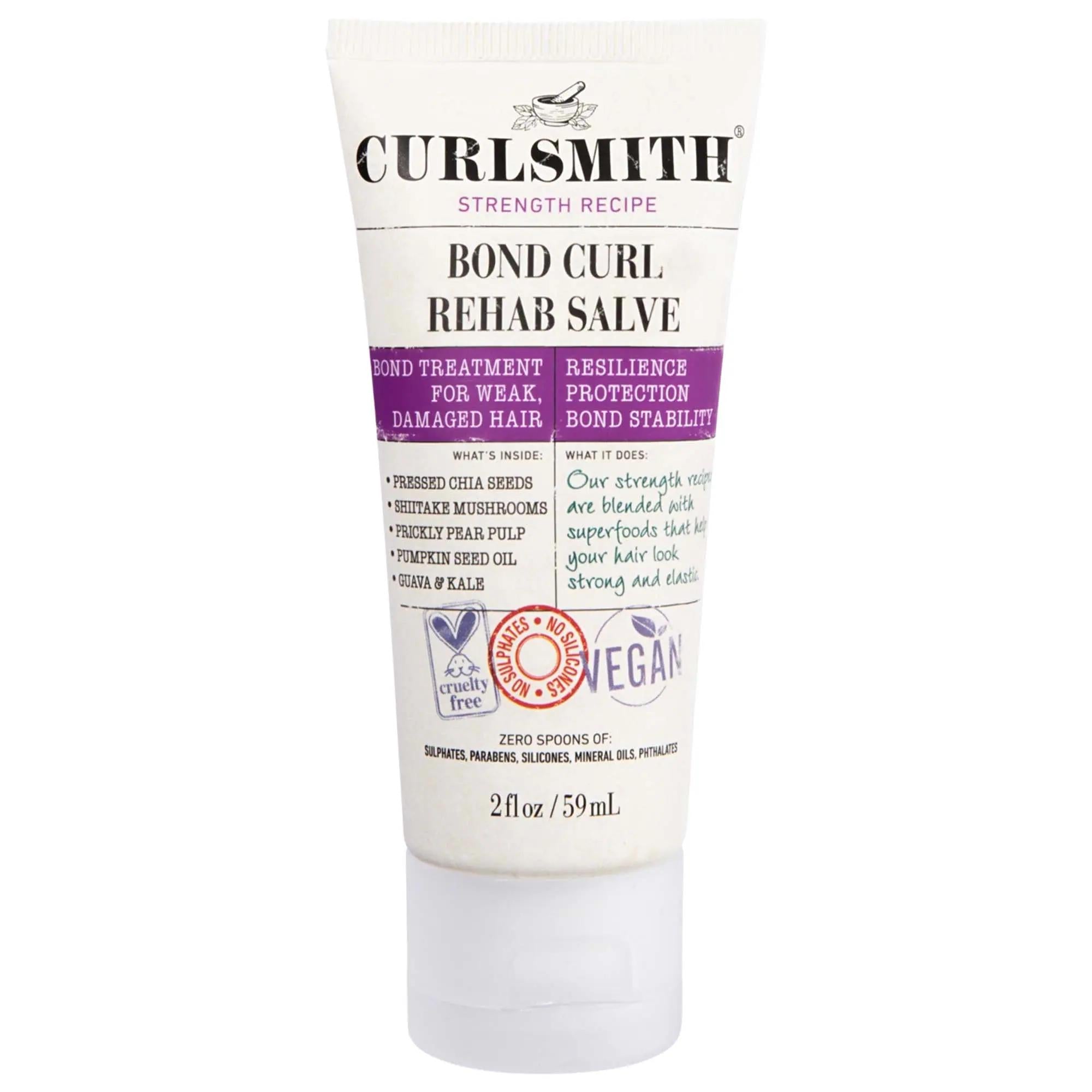 Mini Bond Curl Rehab: Intense Hair Repair Treatment | Strengthens, Repairs & Defines Curls | Vegan & Cruelty-Free Bond Curl Rehab | Repair, Strengthen & Define Curls hair repair treatment, curl rehab, curly hair product, protein hair treatment, frizz control, dry hair treatment, vegan hair care, cruelty-free hair products, hair bond repair, damage hair treatment, wavy hair, coily hair, kinky hair, curl definition, hair mask, protein treatment, deep conditioner, split end repair, hair strengthening, moisturi