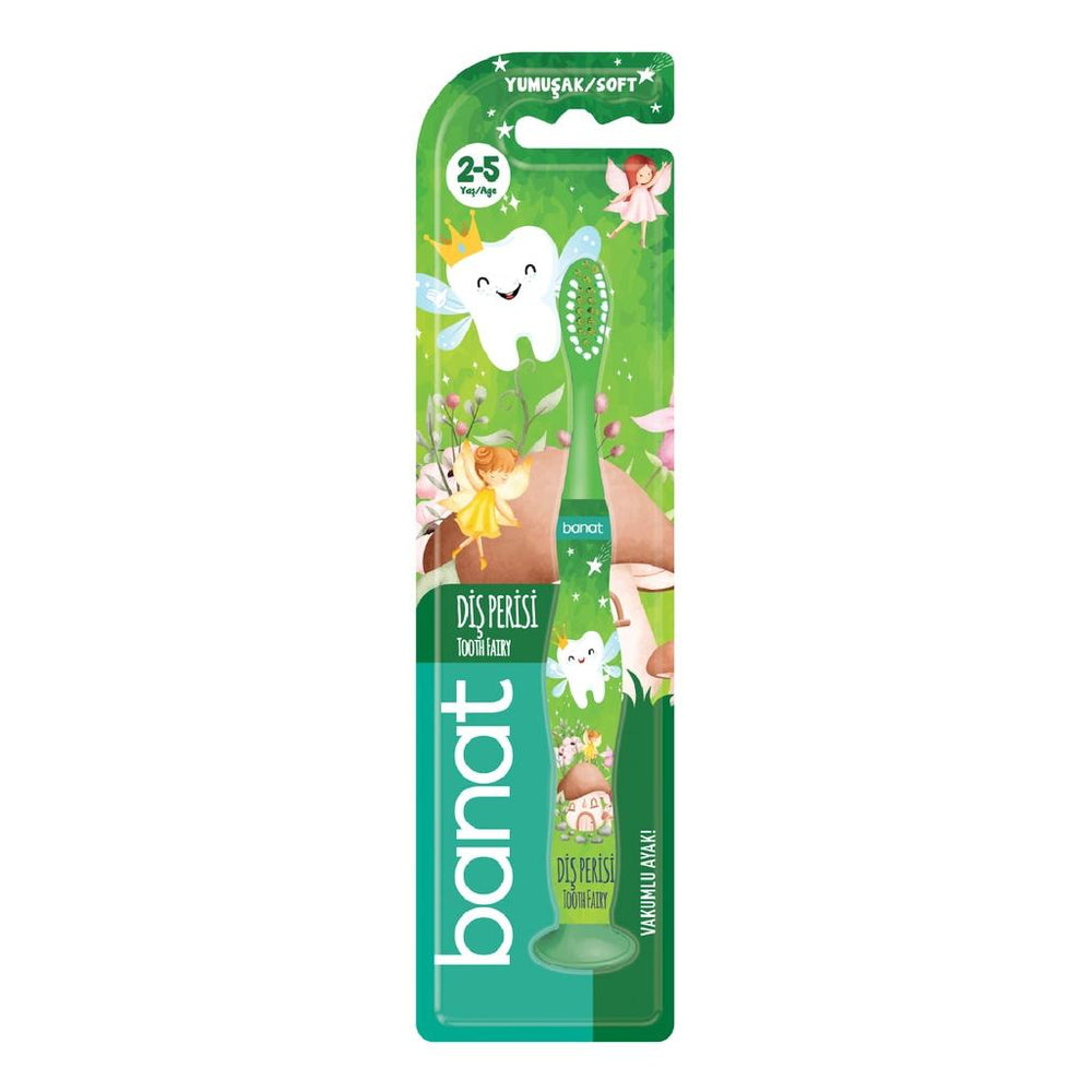 Banat Tooth Fairy Soft Kids Toothbrush (Assorted Colors)