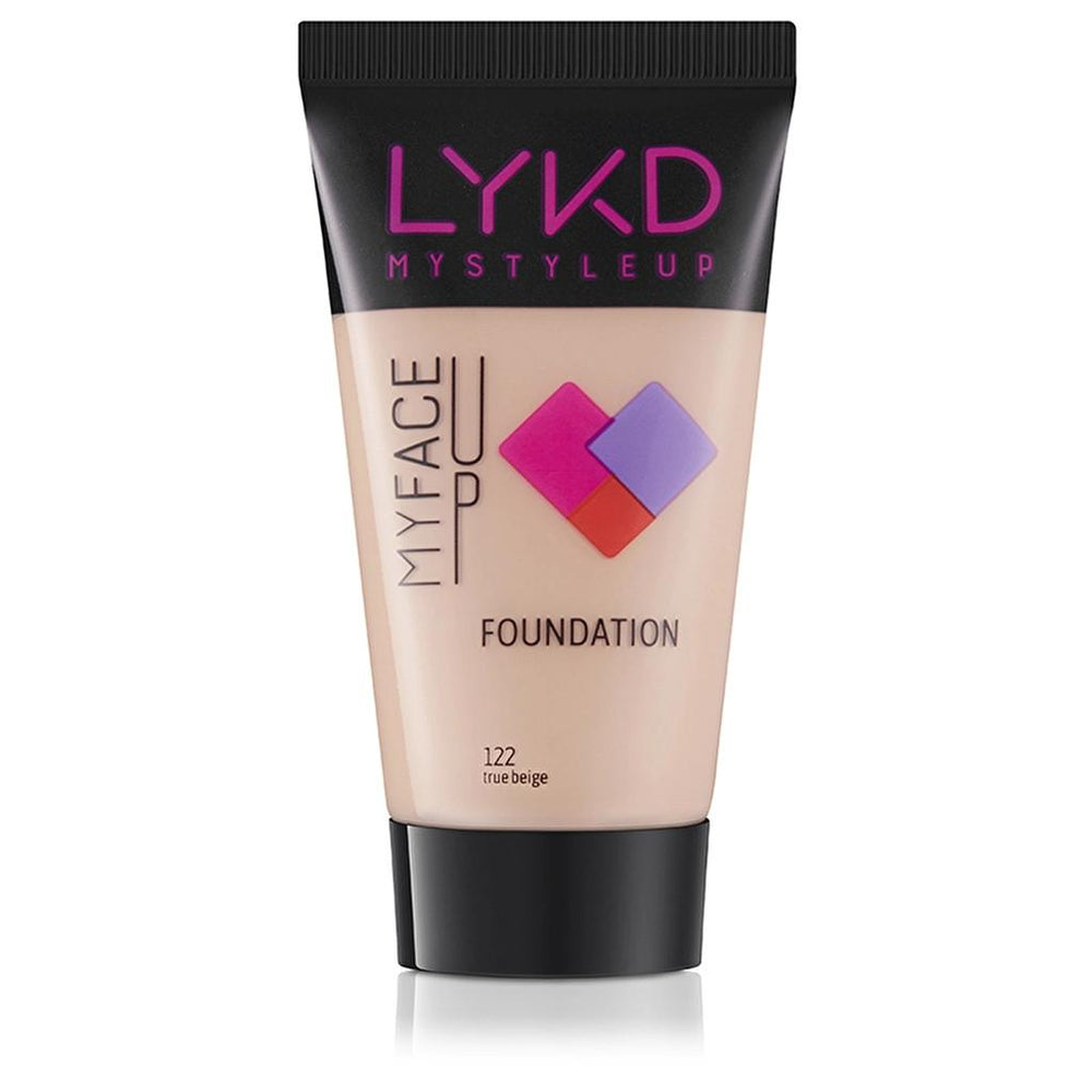 LYKD Foundation 122 True Beige Smooth Finish 30ml