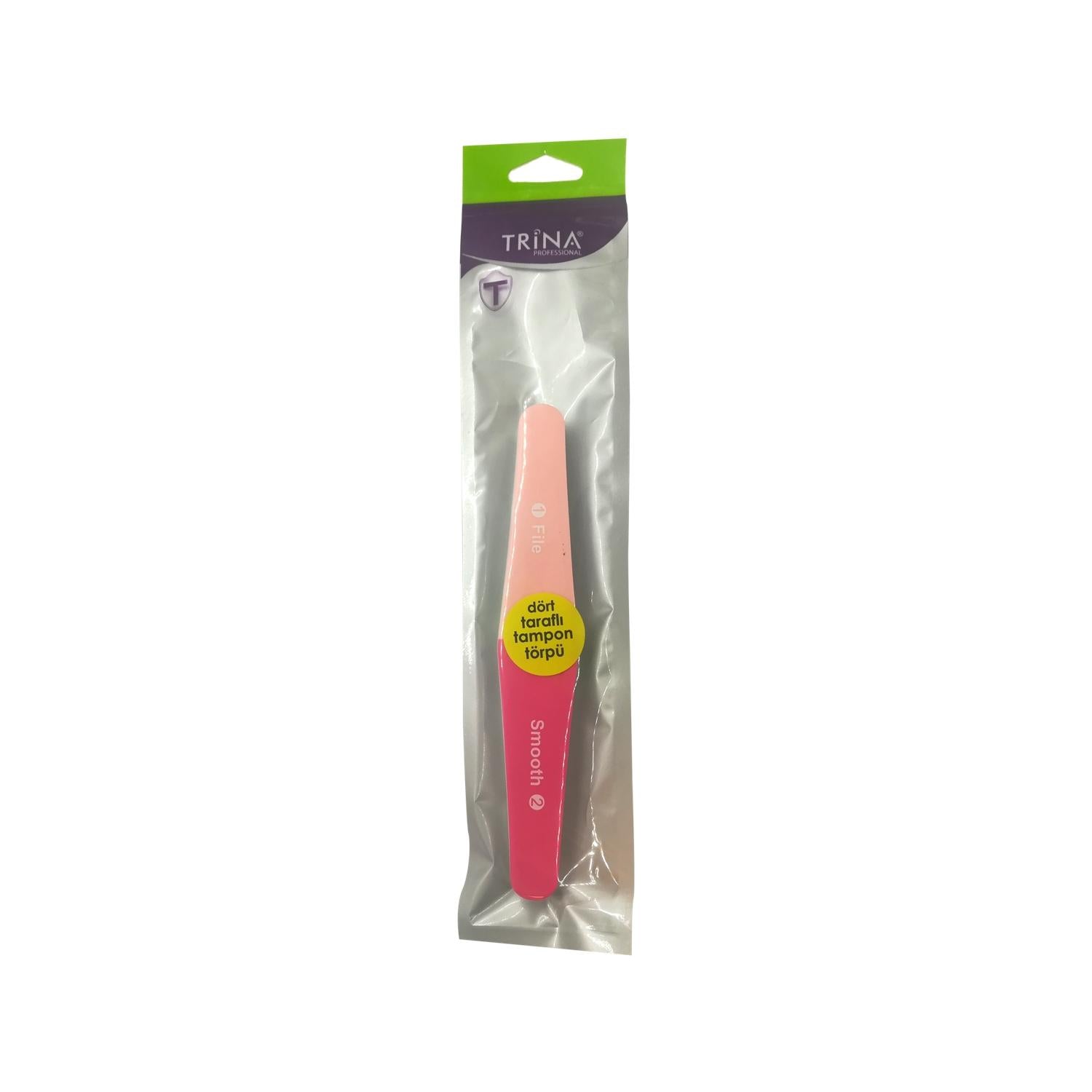Trina Four-Sided Nail File Törpü TRNTIRTO0049 - Shape & Smooth Nails with Ease Trina 4-Sided Nail File - Shape & Smooth Nails nail file, tampon törpü, Trina nail care, four-sided nail file, nail shaping tool, nail care, beauty tools, nail smoothing, nail shaping, beauty enthusiasts, nail care products, Trina brand, TRNTIRTO0049