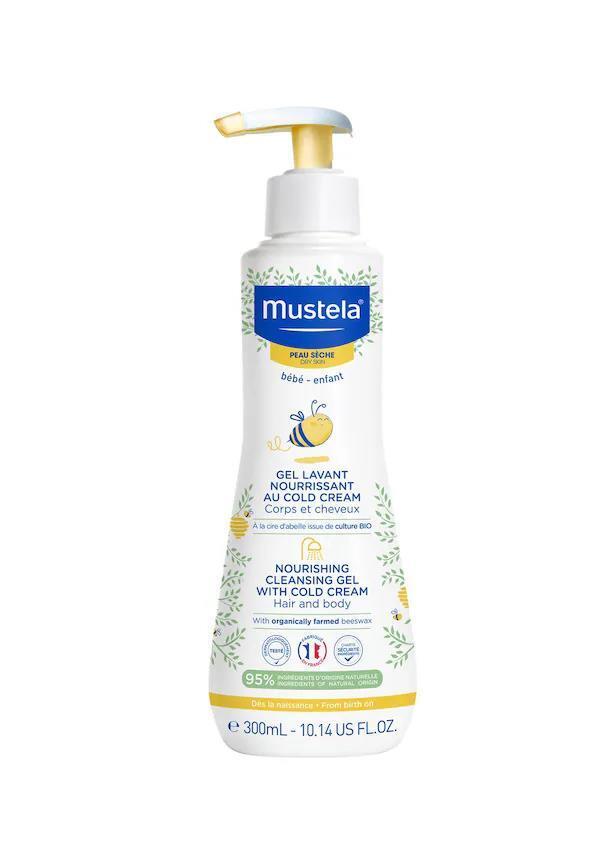 Mustela Nourishing Cleansing Gel with Cold Cream for Newborns & Dry Skin - Gentle, Natural Baby Care - view 2