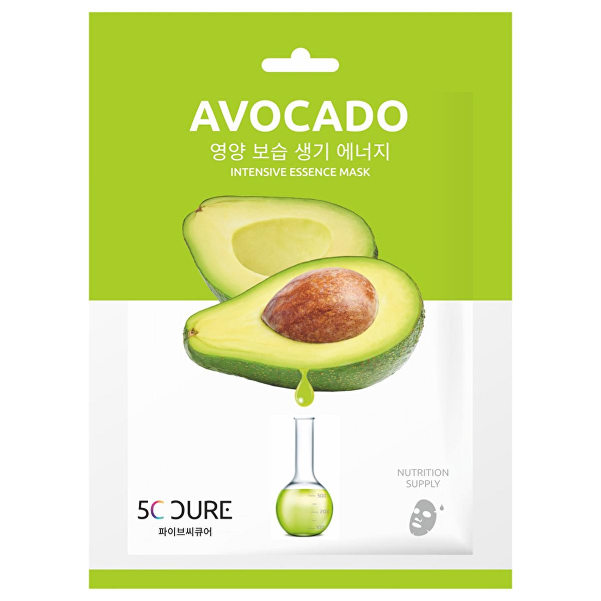 5C Cure Avocado Facial Mask packaging, Applying 5C Cure Avocado Mask on face, Close-up of 5C Cure Avocado Facial Mask texture 5C Cure Avocado Facial Mask - Hydrating & Nourishing | 25 ml 5C Cure Avocado Facial Mask - Hydrating & Nourishing 5c-cure, avocado-facial-mask, hydrating-skincare, face-mask, moisturizing, skincare, beauty, self-care, ai-generated, nourishing