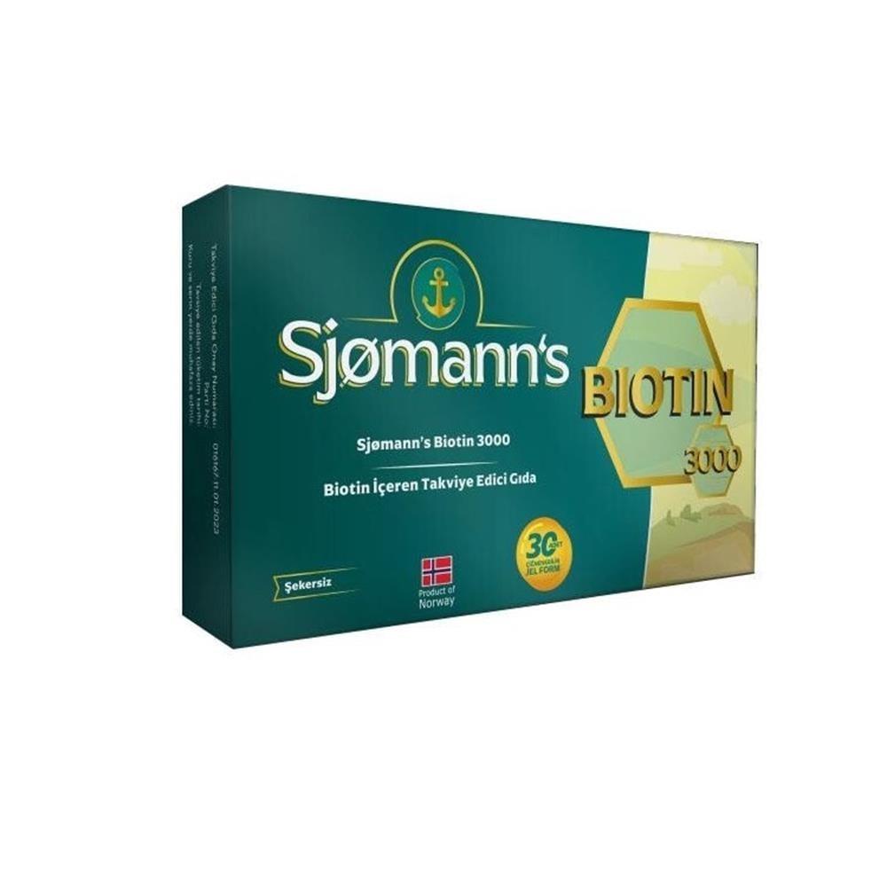 Sjomanns Biotin 3000 mcg Chewable Supplement for Hair, Skin &amp; Nail Health - 30 Count - image 2