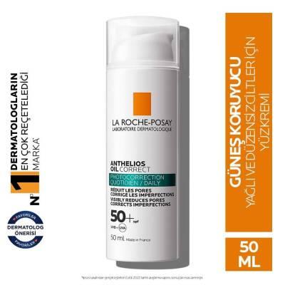 La Roche-Posay Anthelios Oil Correct SPF 50+ Sunscreen: Broad Spectrum Protection for Oily &amp; Acne Prone Skin, Non-Comedogenic, Hypoallergenic, 1.69 fl oz La Roche-Posay SPF 50+ Sunscreen for Oily &amp; Acne-Prone Skin La Roche Posay Sunscreen, SPF50+ sunscreen for oily skin, Non-comedogenic sunscreen, Sunscreen for acne prone skin, Facial sunscreen broad spectrum, Hypoallergenic sunscreen, Oil free sunscreen SPF50+, Sun protection for blemishes, Sunscreen for sensitive skin, La Roche Posay Anthelios Oil Correct