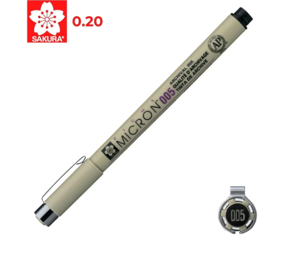 PIGMA MICRON 005 0.2MM LINE-WIDTH KALEM Tekli