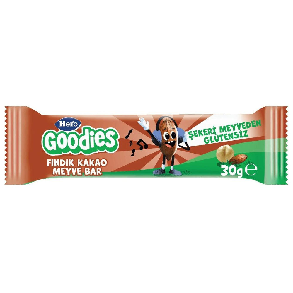 Hero Goodies Hazelnut & Cocoa Fruit Bar Healthy Snack 30g