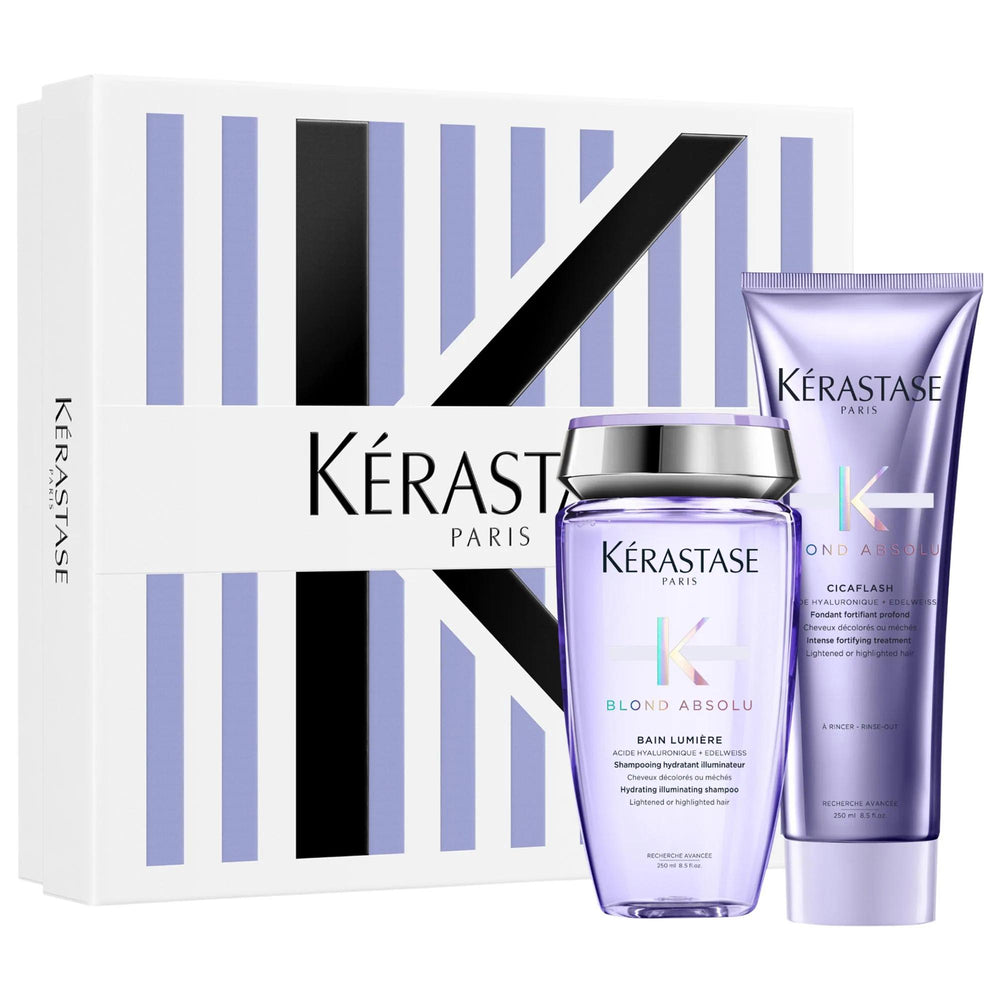 Kérastase Blond Absolu: Luxury Haircare Set - Hydrating, Strengthening Shampoo & Conditioner for Blond, Lightened Hair - Sulfate-Free & Color Protection Kérastase Blond Absolu: Hydrating Shampoo & Conditioner Set Blond Absolu, luxury haircare set, shampoo and conditioner for blond hair, hydrating hair products, sulfate-free shampoo, hair strengthening conditioner, hair color protection, hyaluronic acid hair care, damaged hair repair, illuminating shampoo, blond hair, lightened hair, color fading, damaged ha