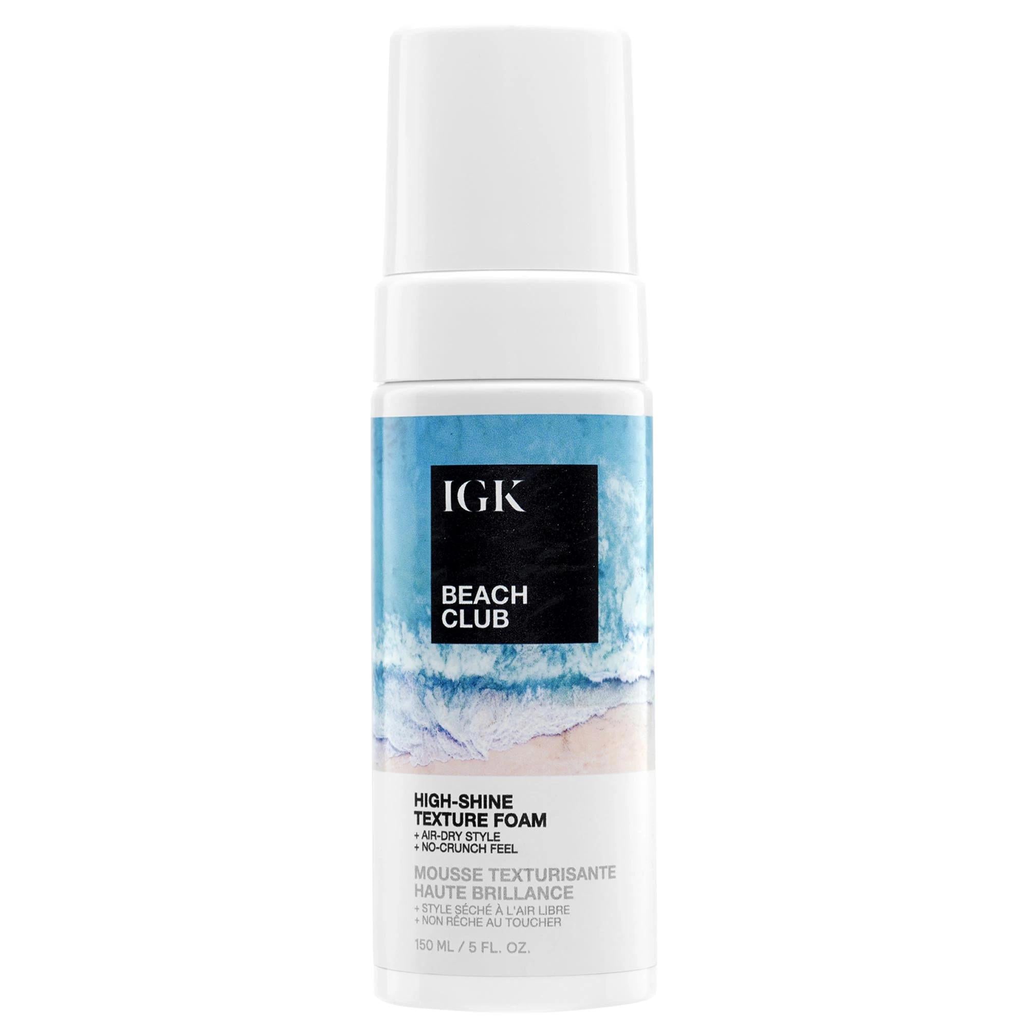 IGK Beach Club: High-Shine Hair Texture Foam for Effortless Beach Waves, Air Dry Styling, Hydration & UV Protection - Sulfate & Paraben Free IGK Beach Wave Hair Foam: Get Effortless Waves & Shine beach wave hair foam, air dry hair texture, high shine hair product, sulfate free hair foam, paraben free hair styling, UV protection hair foam, hydrating hair foam, natural beach waves, best beach wave product, hair texture foam for waves, hair styling foam, beach waves, air dry styling, high shine, sulfate free, 