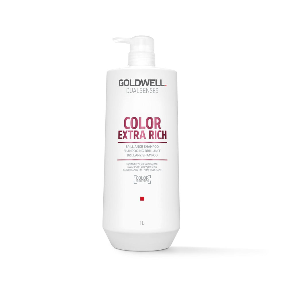 Goldwell Dualsenses Color Extra Rich Shampoo for Color-Treated Hair - 1000ml, Enhances Shine & Richness Goldwell Dualsenses Color Extra Rich Shampoo - 1000ml color-treated hair shampoo, Goldwell Dualsenses, Color Extra Rich Shampoo, hair care for colored hair, richness and shine shampoo, color protection, nourishing shampoo, moisturizing shampoo, professional hair care, high-end hair products, hair shine enhancer, color vibrancy, 1000ml shampoo, large capacity shampoo, Goldwell, Dualsenses, Color Extra Rich