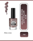 Golden Rose City Color Nail Lacquer Glossy Finish Shade 112