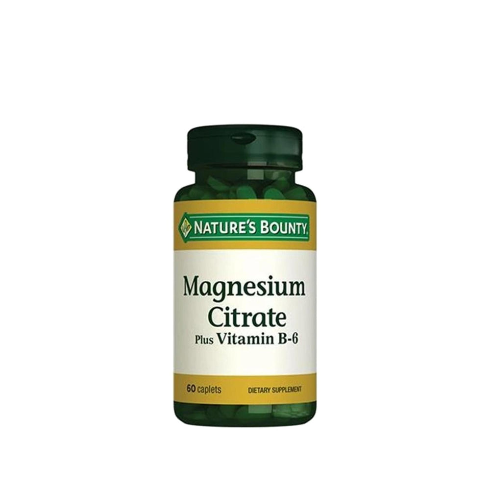 Nature's Bounty Magnesium Citrate Plus Vitamin B-6 Supplement - 60 Tablets for Muscle & Nerve Support Nature's Bounty Magnesium Citrate + B-6 Supplement - 60 Tablets Magnesium Citrate Supplement, Vitamin B-6 Supplement, Dietary Supplement, Nature's Bounty Magnesium, Magnesium and Vitamin B-6, Health Supplements, Wellness Products, Nutritional Supplements, Muscle Support, Nerve Support