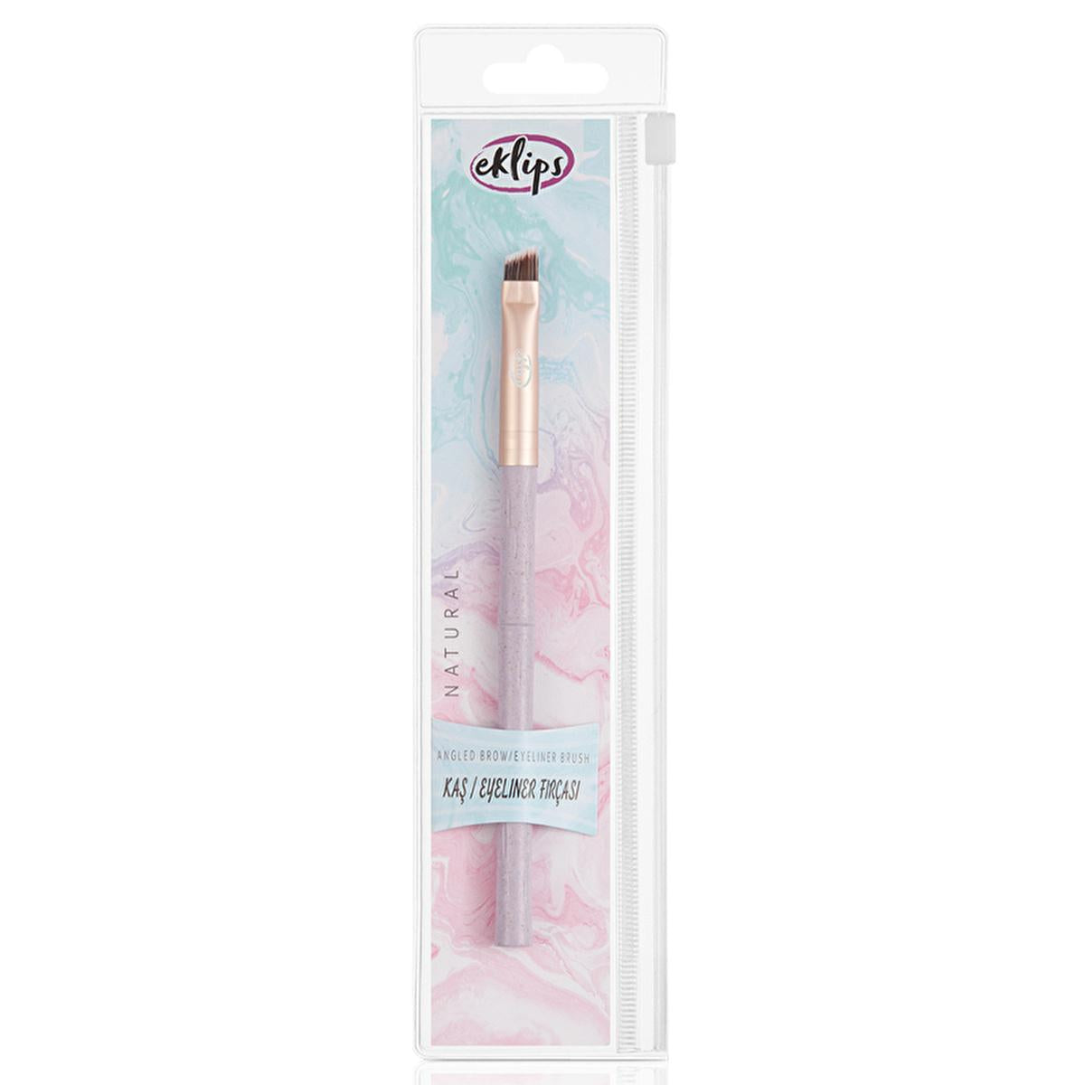 Eklips Angled Eyebrow & Eyeliner Brush: Achieve Precise Definition, Natural Full Brows, Effortless Eyeliner Application Eklips Angled Eyebrow & Eyeliner Brush - Get Perfect Definition angled eyebrow brush, eyeliner brush, makeup brush, eyebrow shaping brush, precision eyeliner brush, cosmetic brush, natural eyebrow makeup, fuller eyebrows, define eyebrows, eyeliner application, eyebrow brush, angled brush, cosmetic tool, makeup tool, eyebrow shaping, eyeliner techniques, precise makeup application, easy mak