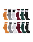 Ozzy Socks Women's Striped Tennis Socks 12-Pack
