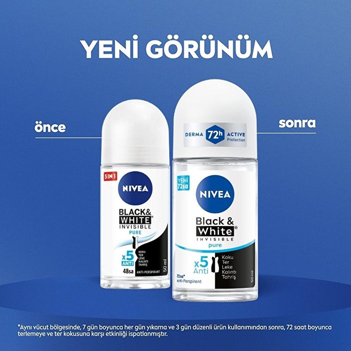 nivea black and white invisible pure roll-on deodorant for women 50 ml, nivea roll-on deodorant with anti-stain protection Nivea Black & White Invisible Pure Roll-On Deodorant for Women | 50 ml Nivea Black & White Invisible Pure Deodorant 50 ml nivea, deodorant, women, anti-perspirant, black-white, invisible, personal-care, body-care, fragrance, ai-generated