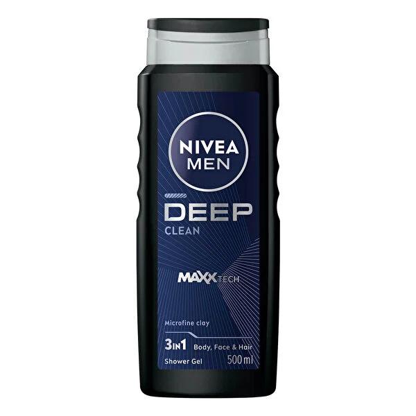 Nivea Men Deep Dimension Clean: Invigorating Shower Gel for Men - Deep Cleansing, Refreshing Scent, Long-Lasting 500ml Body Wash - image 2