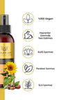 Ashley Joy Color Protecting Spray for Dyed Hair - Maintain Vibrancy, Moisture, and Shine with Sweet Almond Oil & Sodium PCA - 5.07 fl oz Ashley Joy Color Protecting Spray - Vibrant Dyed Hair color protecting spray, hair color protection, dyed hair care, sweet almond oil hair, sodium PCA hair, hair shine spray, color treated hair products, hair color maintenance, Vitamin E hair spray, Ashley Joy hair spray, hair spray, dyed hair, hair care, color protection, sweet almond oil, sodium PCA, Vitamin E, moisturiz